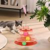 Physical Exerciser Kitten Toys 3 Layer Pet Plaything Fun Puzzle Game Cat Toy Tower  Multi-Cat