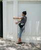 Lotsyou [Leather] Nostalgia Twinkle Backpack Black