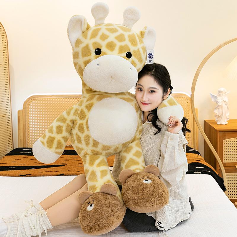Super Cute Casual Deer Plush Toys Children Sleeping with Pillows for Girls Birthday Gifts Home Pillows
