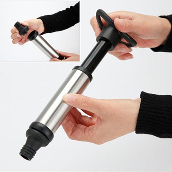 Vacuum Wine with Saver Pump 4 Stoppers Bottle Sealer Preserver Stainless Steel Wine