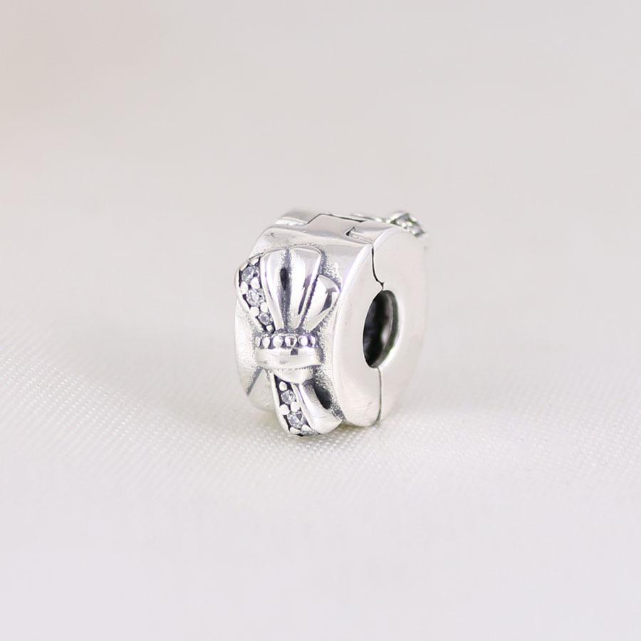 New 925 Silver Princess Pink Bow Helmet Birthday Charm Beads Suitable Fit Original Bracelet Exquisite DIY Jewelry