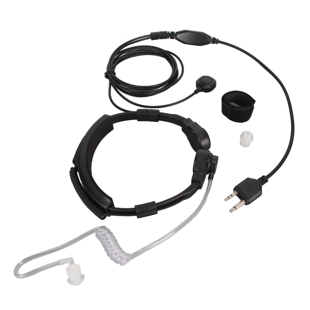 Throat Mic Earpiece Acoustic Tube Headset with Finger PTT for Alan Midland LXT600VP3 LXT500VP3