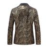 New Men's Sequin Blazer Dinner Dance Wedding Suit Pattern Sequin Performance Dress