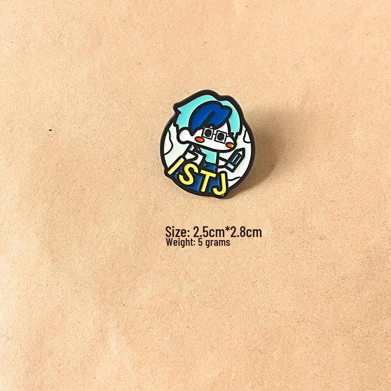 

Брошь Типы личности MBTI: Металлический значок для украшения рюкзака