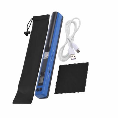 Ručný skener Prenosný skener USB Pen Scanner A4 Sken JPGPDF USB 2.0 Modrý