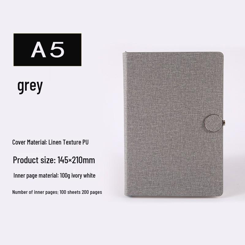 A5 Round Buckle Magnetic Closure Business Planner Diary with Logo Print