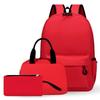 Elementary School Bag Custom Printing Children'S Leisure Travel Backpack Pencil Bag Meal Bag Three-Piece Set