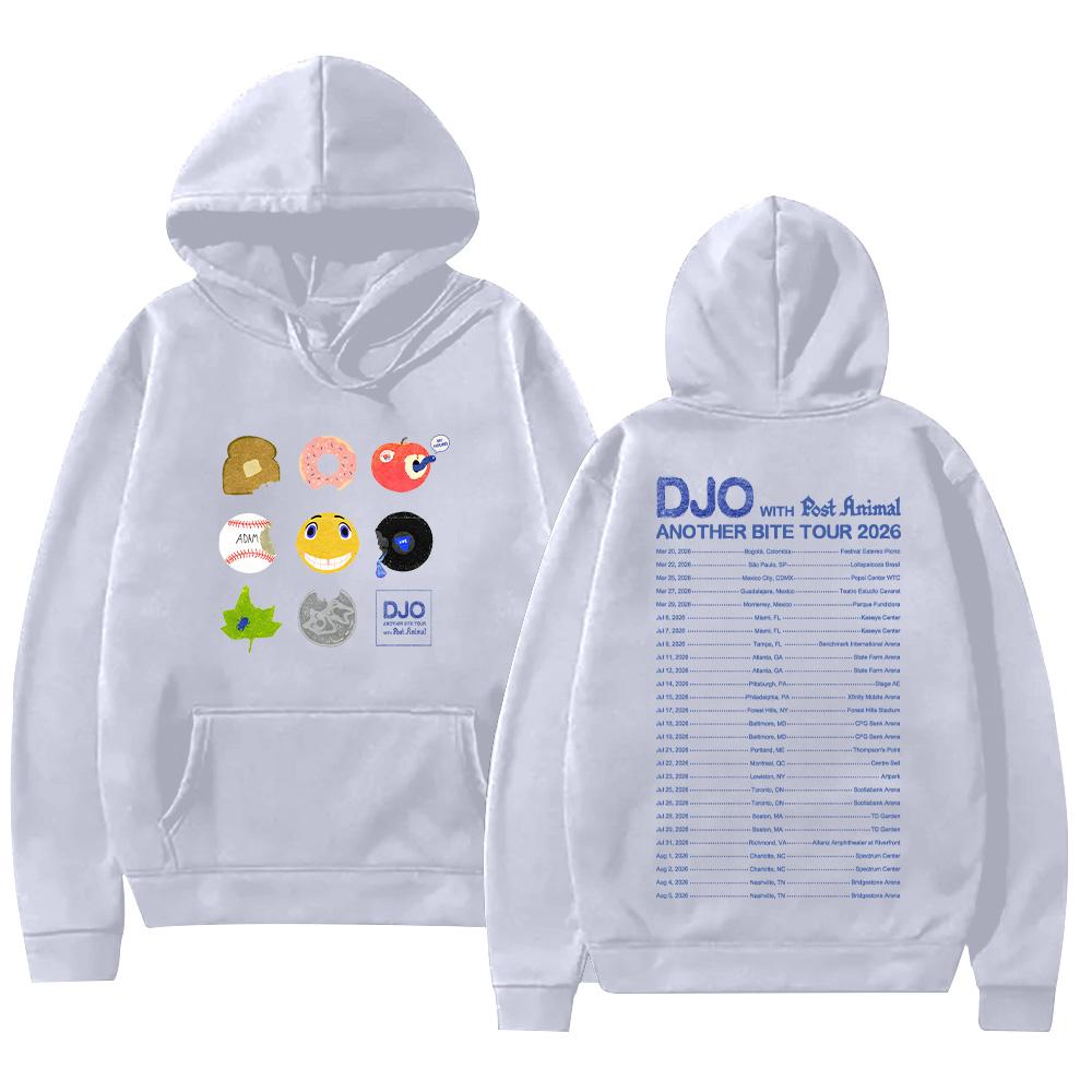 Djo Another Bite Tour 2026 Hoodie Joe Keery The Crux Graphic Clothes Long Sleeve with Hooded High Street Sweatshirt Unisex Hoody