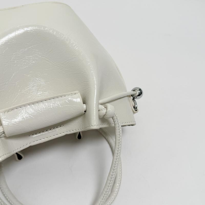 Mini Bucket Handbag for Women Fashionable Drawstring Tote Bag with Adjustable Shoulder Strap Casual Daily Use Bag