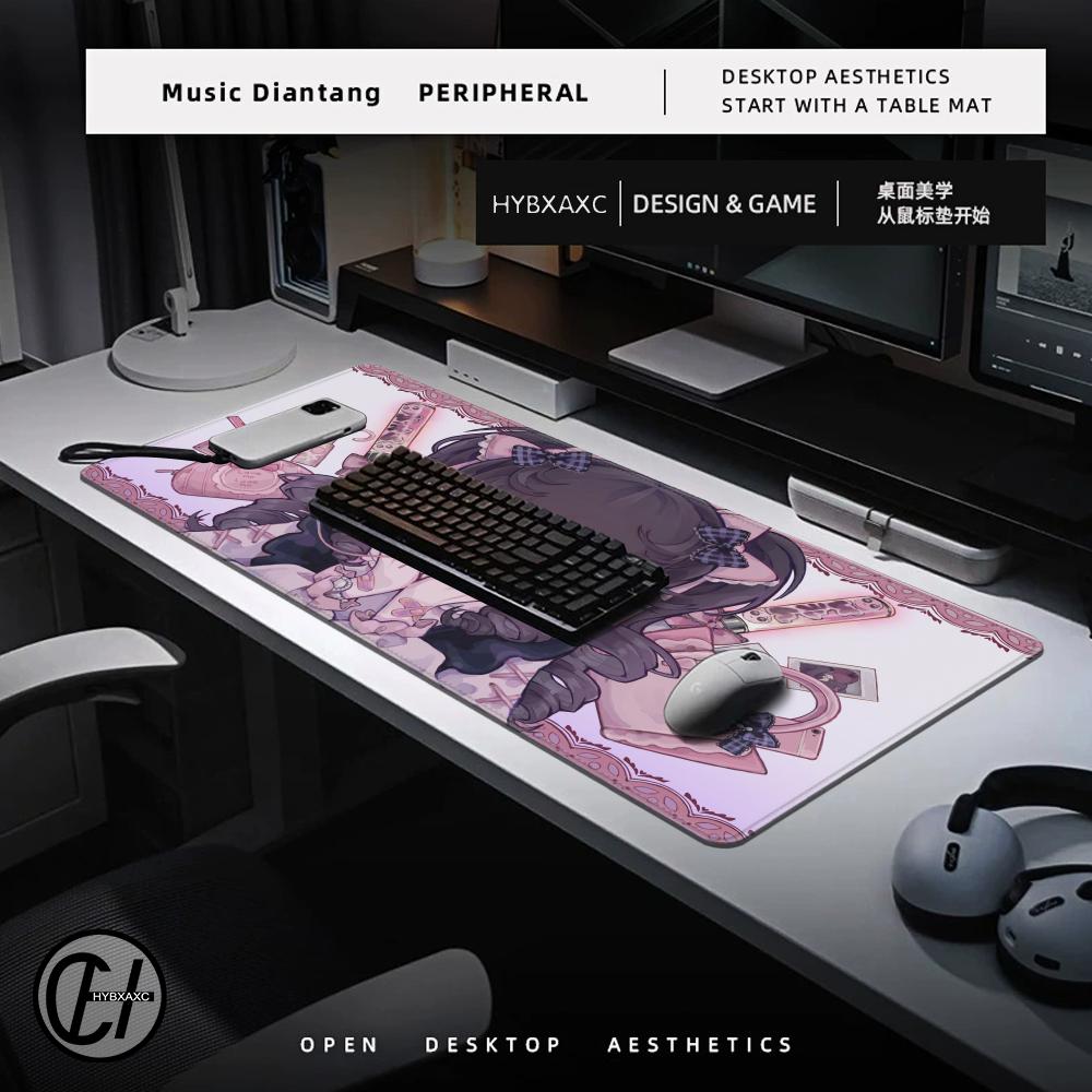 HYBXAXC Mouse Pads Anime Sexy Girls Ultra-Smooth Non-Slip Ideal For 900x400 Gamers Mouse Pad Shock-Absorbing Protect Your Desk