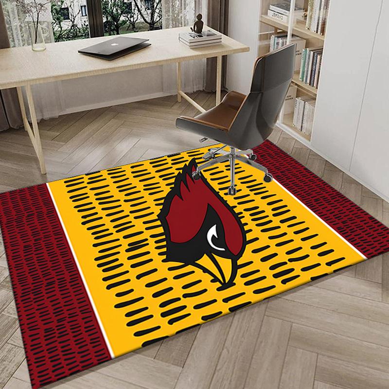 Arizona Cardinals Logo Area Rug for Office, Chair Rug, Decorative Carpet Livingroom Mat, Large Size Fan gifts Christmas gifts