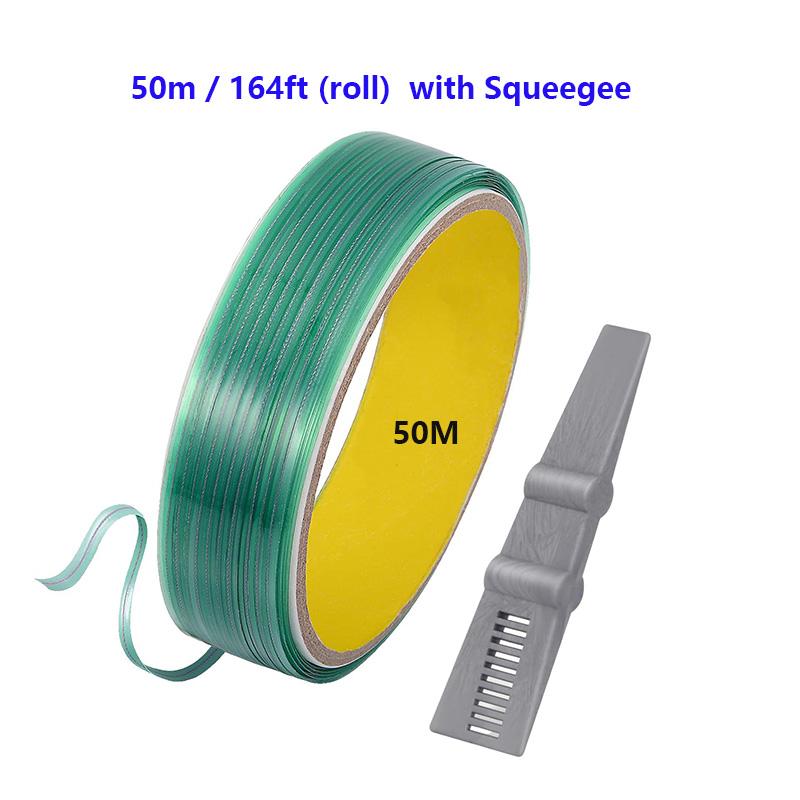 5/10/50M Vinyl Wrap Cutting Tape Car Stickers Finish Line Cut Tape with Squeegee Design Line for Wrapping Car Film Cutting Tools