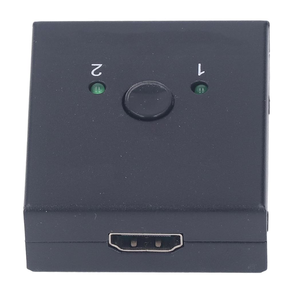 4K HD Switcher 2 In 1 Out Bi Direction Switch Plug and Play Metal Shell HD Multimedia Switcher for