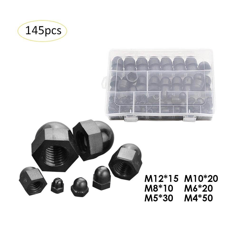 Bolt Covers Screw Caps Black Dome Dolt Nut Hex Protection Bolt Covers Rubber Nut Cover M4 M5 M6 M8 M10 M12 145PCs with Storage Box Bolt Covers Screw Caps Black Dome Dolt Nut Hex Protection Bolt Covers Rubber Nut Cover M4 M5 M6 M8 M10 M12 145PCs with Storage Box