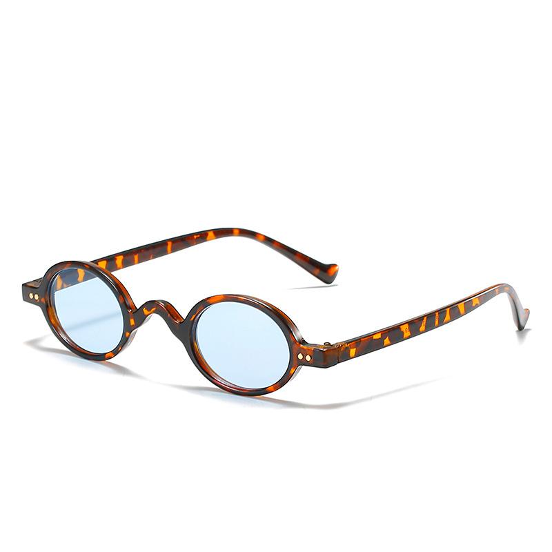 Vintage Okrągłe Okulary Przeciwsłoneczne Damskie Męskie Luksusowe Designerskie Mała Oprawka Punk Hip Hop Okulary Przeciwsłoneczne Travel Shades