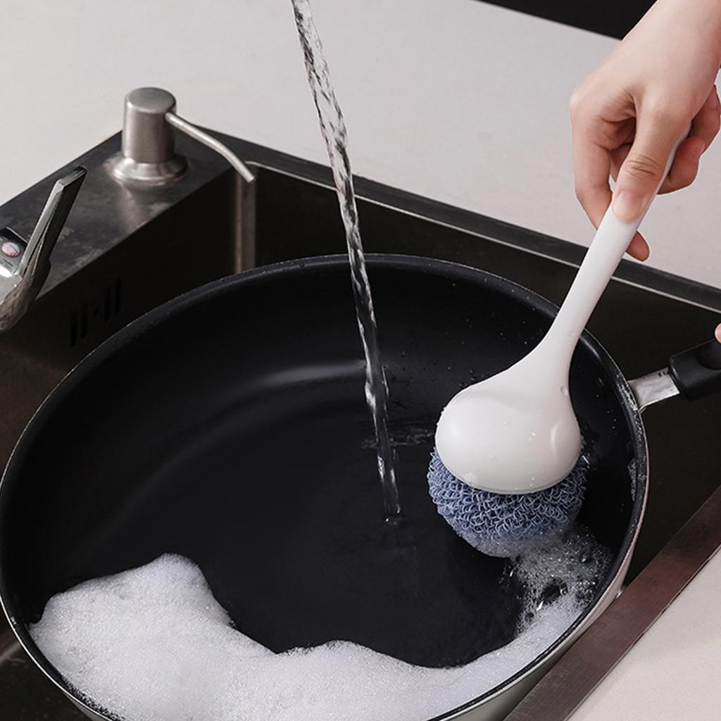 Dish Brush Professional   Handle Polyester   Dish Scrub Brush Dish Cleaning Brush for Dish Pot Pan Sink Cleaning
