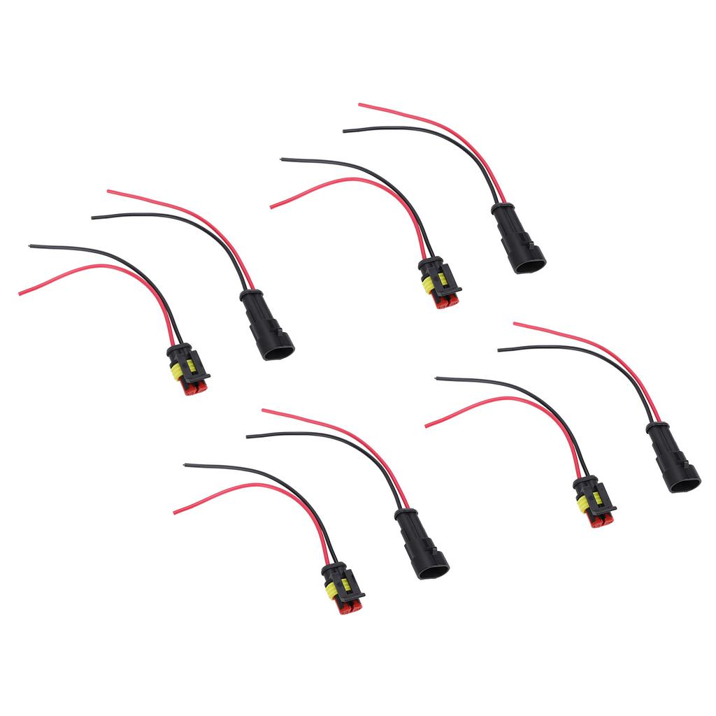 4 Sätze 2-poliger Stecker- und Buchsenadapter Elektrischer Verbinder Kabelbaum für Automobile Motorräder Wohnmobile