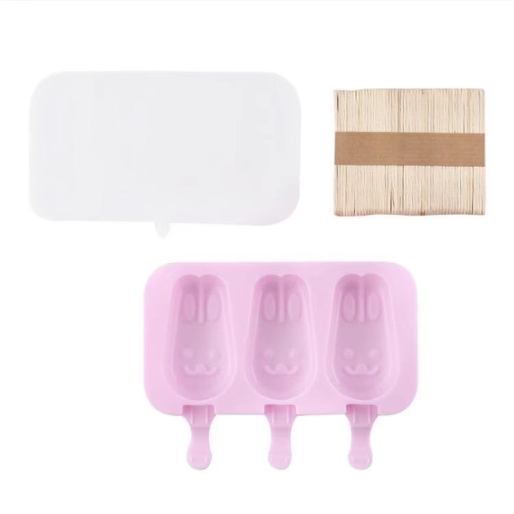 Bear-Shaped Ice Cream & Popsicle Mold - Food-Grade Silicone for Homemade Treats