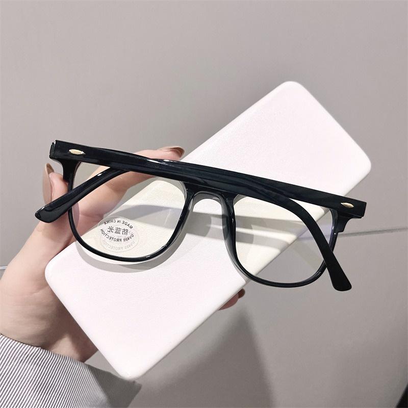5PCS New Anti-blue Light and Anti-radiation Computer Retro Fashion Korean Style Unisex Transparent Lens Glasses