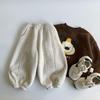 Maibao 2025 Jungen Winter Warme Patchwork Hose - Koreanischer Stil Verdickt Lässige Lange Hose