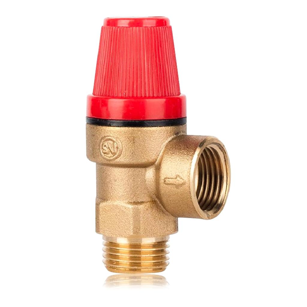 1/2 Inch Sturdy Brass Safety Valves DN15 Relief Valves for Water Oil Gas Pressure Release with EPDM Diaphragm Use