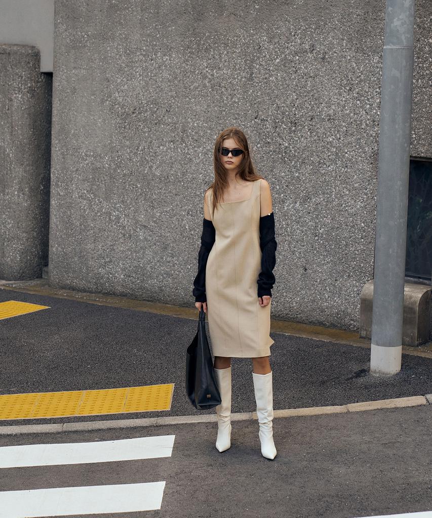 Rene J Square Neck Dress