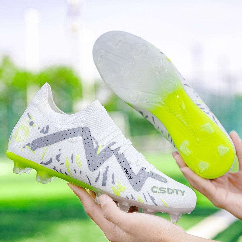 Nové Pánské Fotbalové Kopačky Tréninkové Kluci Venkovní Sport Fotbalové Boty Dospělí Dlouhé Kopačky Protiskluzové Kolíky Prodyšné Zápasové Pohodlné