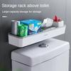 Space-Saving Over-the-Toilet Storage Rack - No-Drill, Multi-Function Bathroom Organizer for Shampoo & Cosmetics