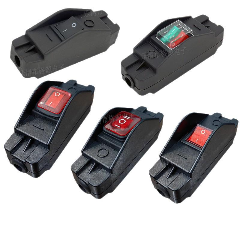 Waterproof 308 Inline Switch with Light, Double Button, Dustproof, 2-Position Outdoor Rocker Switch.