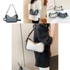 High-quality Color-block Shoulder Bag 2024 For Women Street Style Pu Crossbody Bag With Trendy Stitching Ins Style