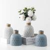 Nordic Ceramic Vase with Hemp Rope – Decorative Bottle for Living Room & Office