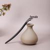 Vintage Ebony Wood Hairpin: Auspicious Clouds Design for Elegant Updos