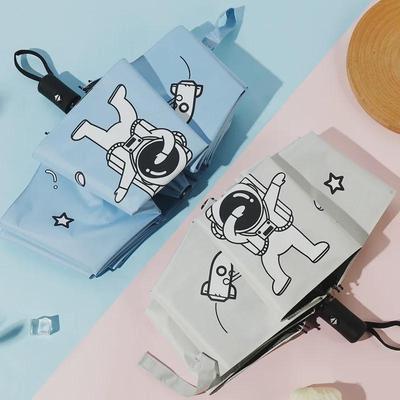 Vollautomatischer Cartoon-Faltschirm für Damen und Studenten - Sonnen- und Regenschutz, große Größe