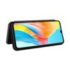 For Oppo A38 4G Case Leather Stand Card Slot Phone Shell with Carbon Fiber Texture