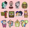 Unique Cartoon Horror Character Metal Badge Brooch Personal Accessory For Collectors