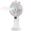 Handheld/Desk Mist Cooling Fan with Digital Display & Silent, Brushless Operation