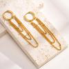 Trendy Multi-Layer Chain Earrings for Women Girls,Chic Gold Color Stainless Steel Dangle Earring,Birthday Christmas Gifts To Her