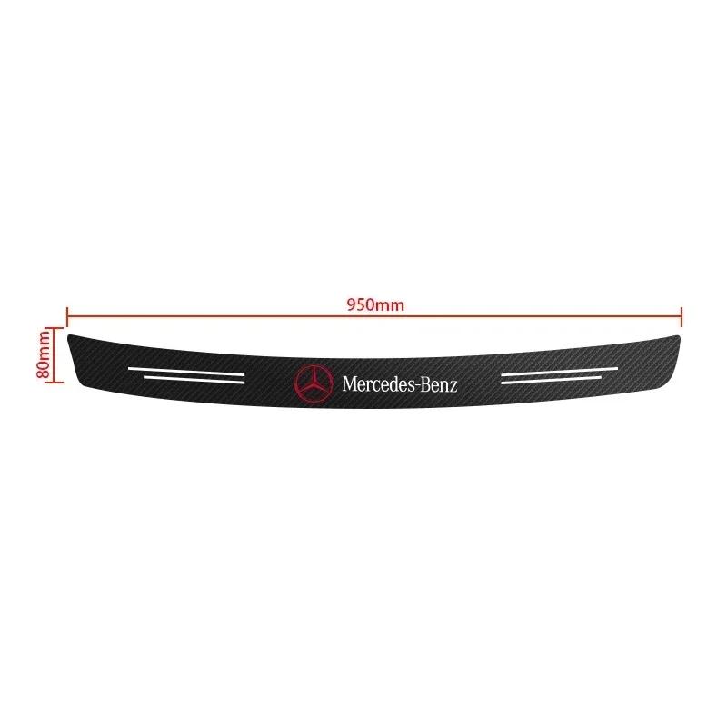 AABIG1 Carbon Fiber Car Rear Bumper Trunk Guard Protected Sticker for Mercedes Benz W212 W204 W211W168 W213 W205 W210 W108 W124