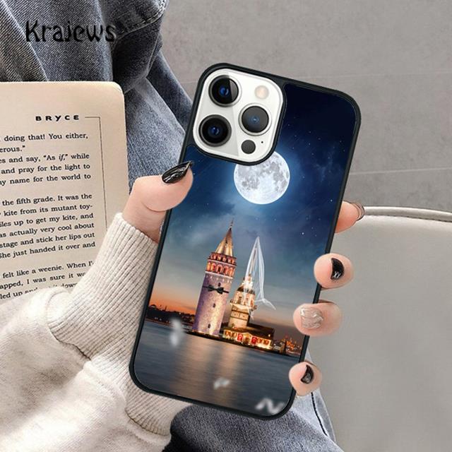 Turkey Istanbul Scenery Building Soft Phone Case For iPhone 17 Air 16 15 14 Max Plus 11 12 13 Pro Max Phone coque Fundas