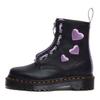 Dr. Martens Leather Heart Color Block Short Boots Women Boots Black 31882150