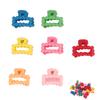100pcs Cute Tiny Hair Claw Clip Hat Shaped Colorful Hair Accessories Small Hair Clip for Ponytail Fine Hair