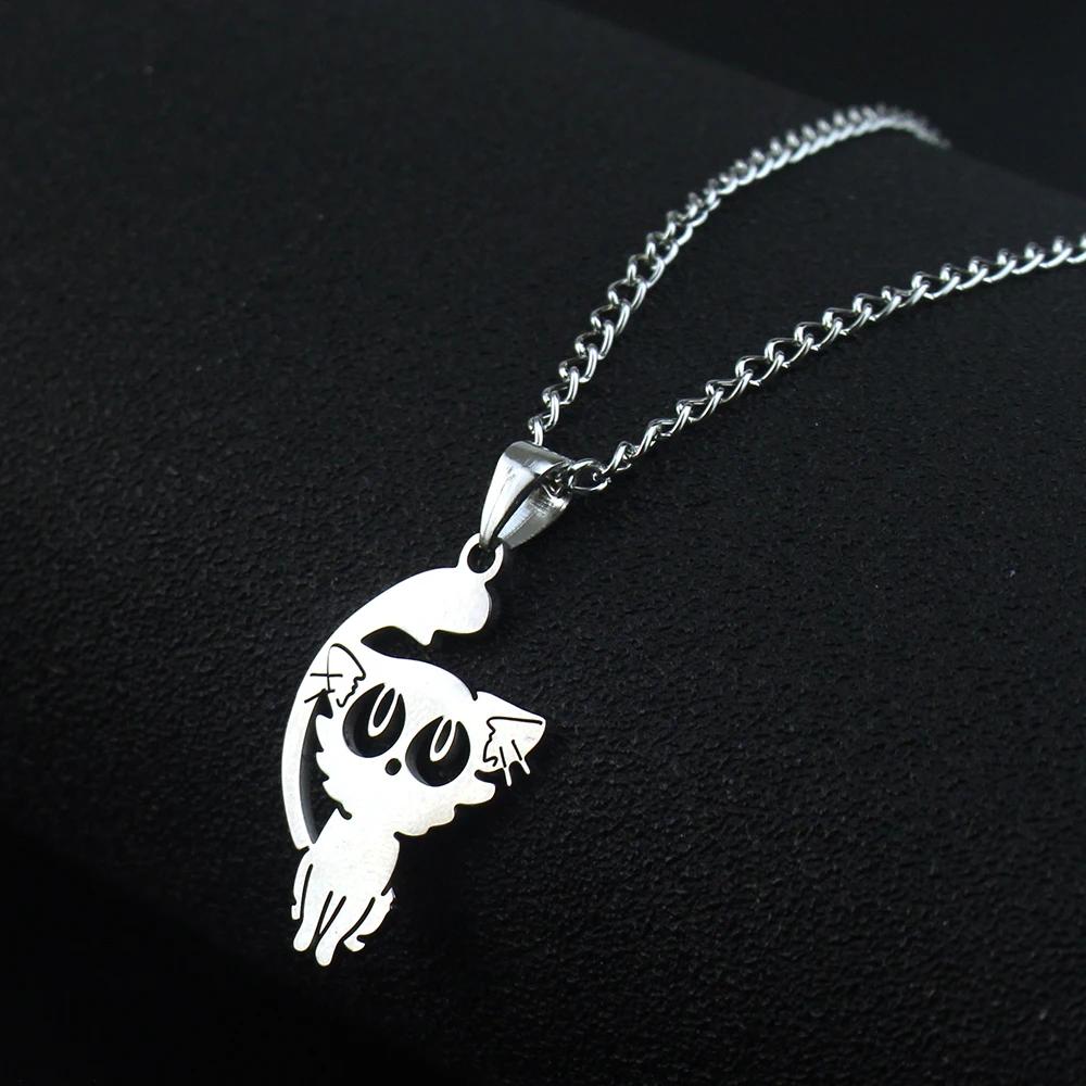 Fashion Daijin Cat Pendant Necklace For Women Men Anime Suzume No Tojimari Titanium Steel Jewelry New Cosplay Couple Garnish