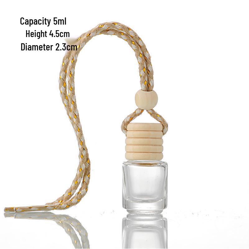 Luxury Car Perfume Diffuser - Aromatherapy Glass Bottle with Lanyard