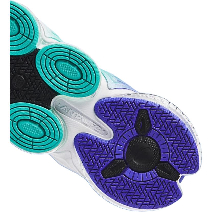 Anta Kids UFO 6.0 Fabric Comfortable Casual Sports Testing Non-Slip Wear-Resistant Low-Top Running Shoes Kids sneaker Black Green Silver 312435583-2