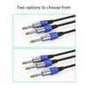 6.35mm 1/4inch Splitter Adapter Cable Male to Double Male Single Channel/Double Channel Stereo Y Type Aux Cord Wire
