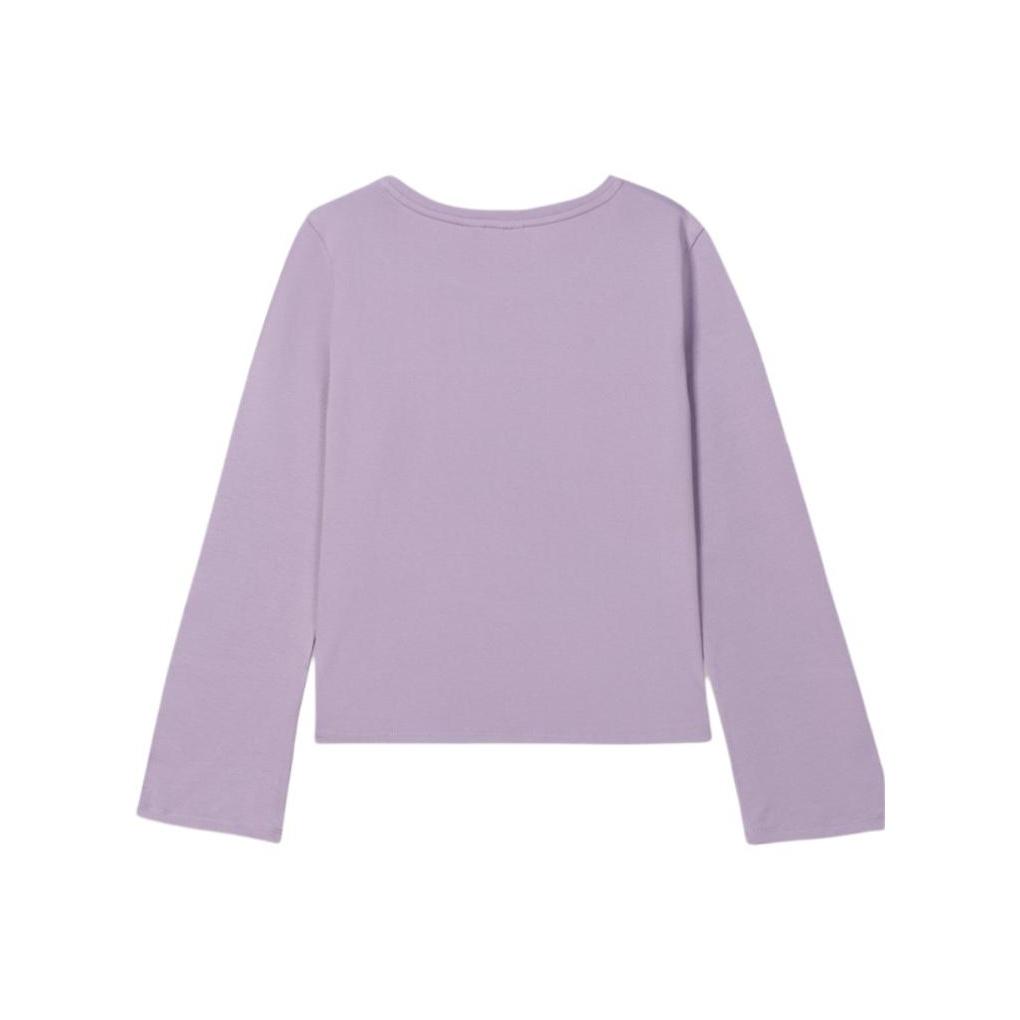 Levis Casual Comfortable Simple Knit Crew Neck Long Sleeve T-Shirt Women Tops 0052A-0002