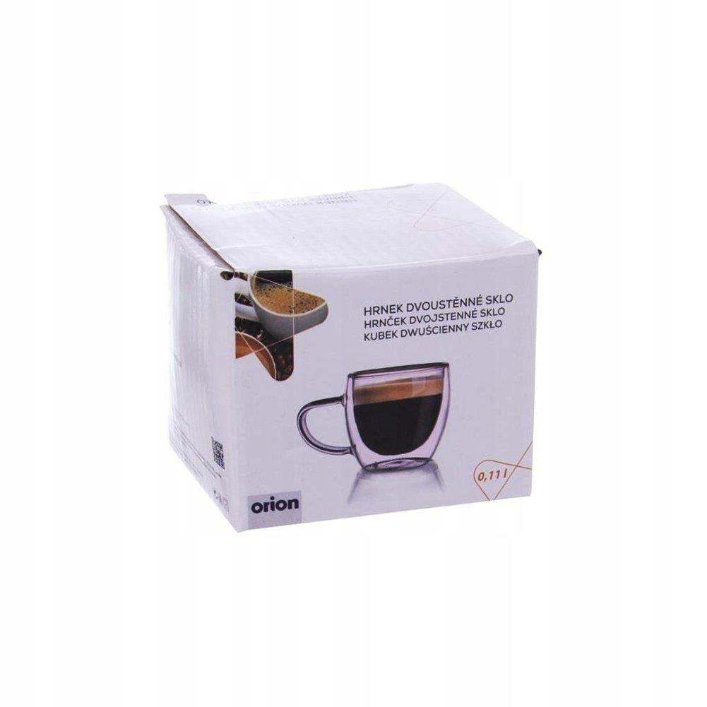 Thermal Glass Double-Walled Mug For Coffee Latte Tea 100 Ml