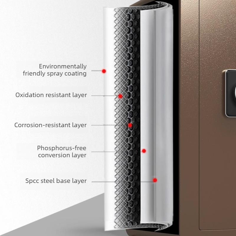 Electronic Security Safe Small Home All Steel Anti Theft Password Fingerprint Lock Storage Cabinet