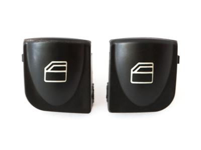 Mercedes W203 Classe C 00-06 caches boutons de lève-vitre panneau GAUCHE set de 2 pièces