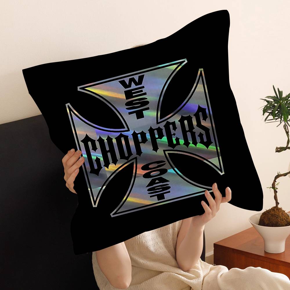 West C-Coast C-Choppers Cushion Cover Car Throw Pillow Case For Sofa Car Christmas Gift 40x40cm 45x45cm